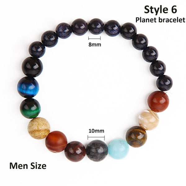 Handmade Natural 7 Chakra Bead Stone Bracelets for Women Reiki Healing Yoga Bracelet Strand Beaded Bracelet Men