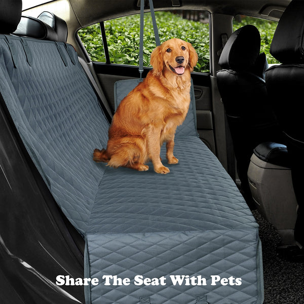 Dog Car Seat Cover View Mesh Waterproof Pet Carrier Car Rear Back Seat Mat Hammock Cushion Protector With Zipper And Pockets