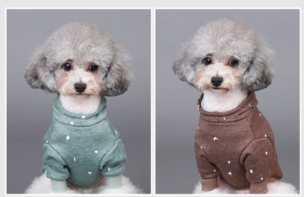 Hoopet Pet Dog Cat Clothes Cute Hoodie Hooded Sweater Fall Winter Clothes Casual Warm Dog Coat Fashion Pet Jacket