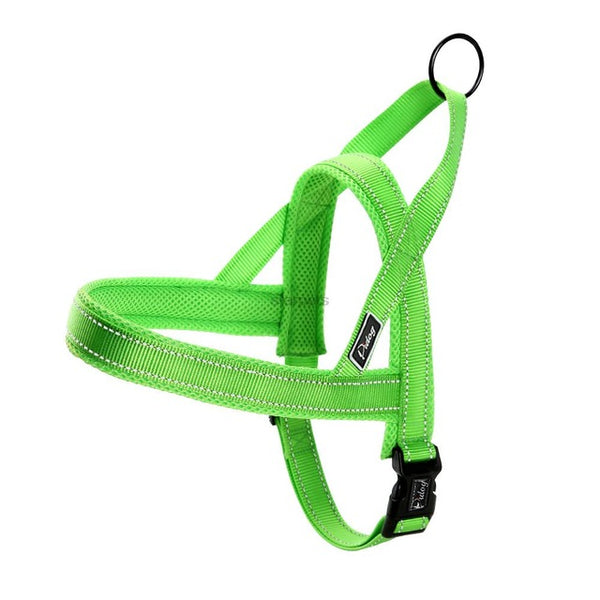 No Pull Nylon Quick Fit Reflective Stitching Dog Harness For Small Medium Large Dog Strong Adjustable XXS XS S M L 4 Colors