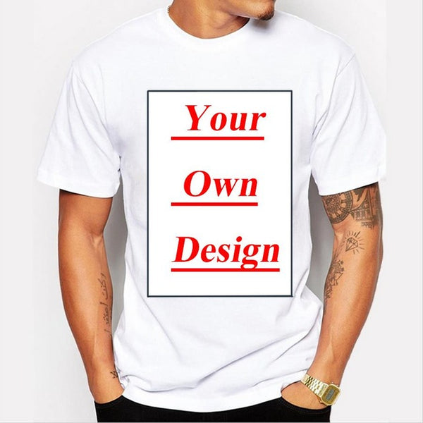 Customized Men's T shirt Print Your Own Design High Quality