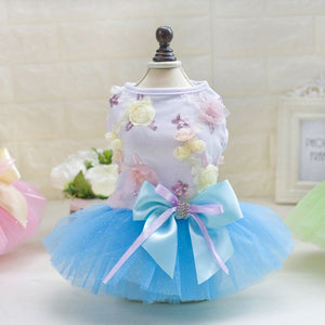 Summer Dog Dress Pet Dog Clothes for Small Dog Wedding Dress Skirt Puppy Clothing Spring Pet Clothes Chihuahua Yorkie