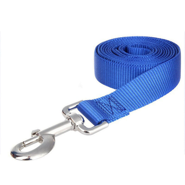 Dog Pet Lead Leash for Dogs Cats Red Green Blue Nylon Walk Dog Leash Selectable Size Outdoor Security Training Dog Harness