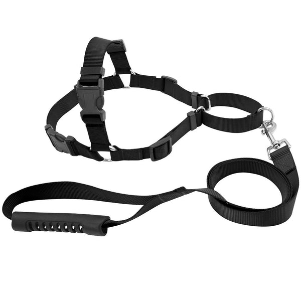 No-Pull Nylon Dog Harness With Leash Training  Front-Attachment Harness Stop Pulling On Lead Small Medium Large